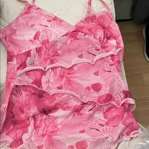 Women's Pink Floral Sleepwear